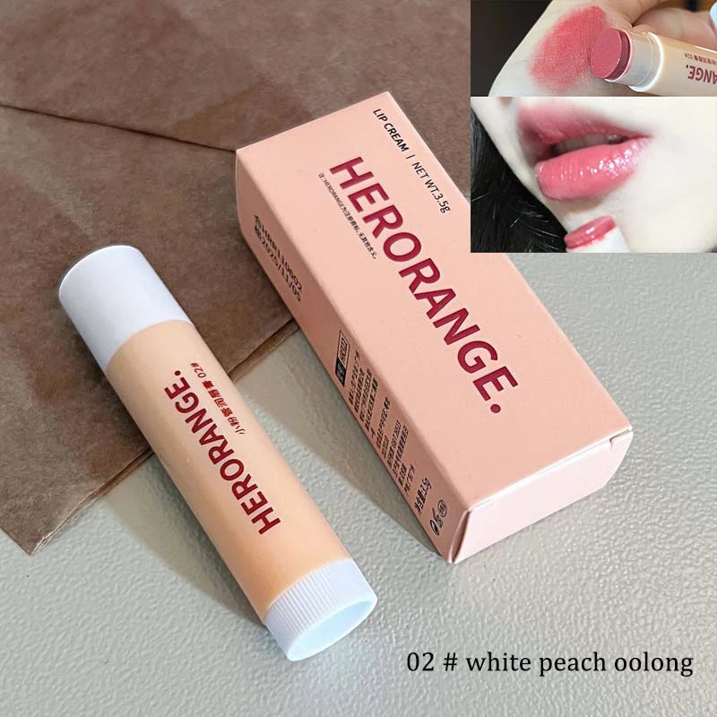 Colored Moisturizing Lip Balm Set Makeup Jelly Almond Coffee Lip Tint Nude Rose Black Tea Lipstick Primer Colorless Lip Care Qme