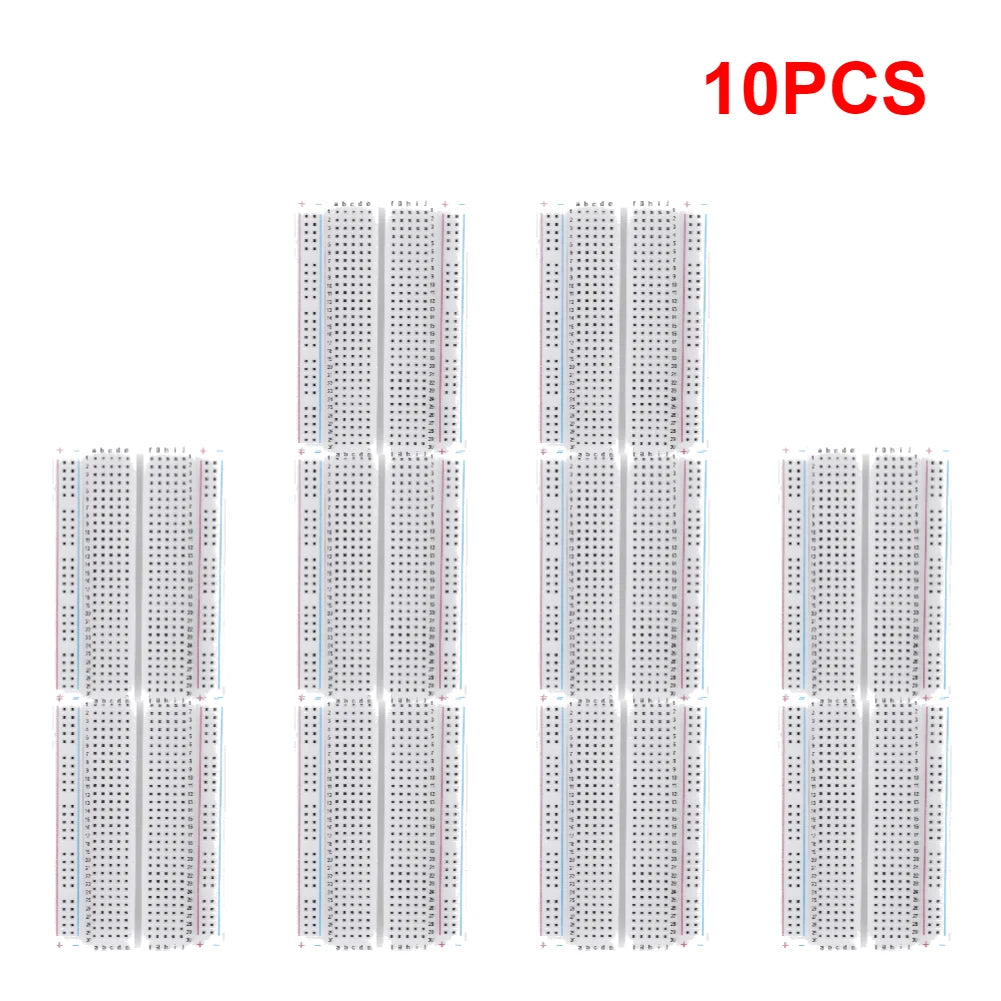 DIY Mini Bread Board Spliceable Universal Test Protoboard 400 Tie Points Solderless PCB Breadboard for Bus Test Circuit Board Qme 10PCS