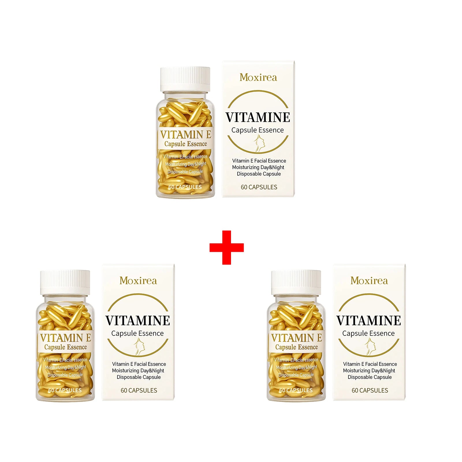 Vitamin E Face Serum Capsules Deep Hydration Inhibit Melanin Fade Fine Lines Firming Lifting Facial Skin Regeneration Essence Qme 3 Boxed
