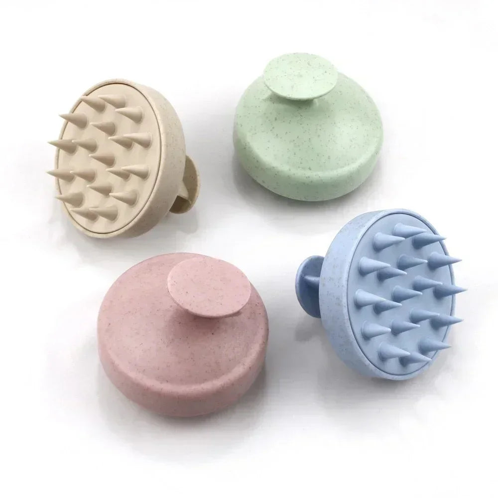 Silicone Shampoo Brush Body Massage Bath Shower Salon Hairdressing Qme