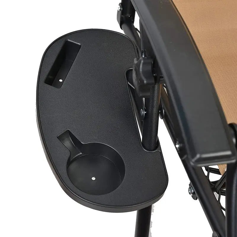Recliner Folding Chair Tray Drink Holder Portable Side Breakfast Qme 1pcs