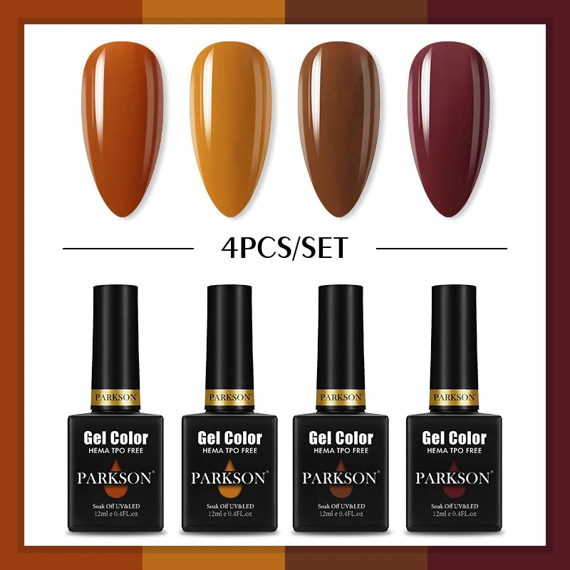 PARKSON Macaroon Series Gel Nail Polish LED UV Summer Solid Semi