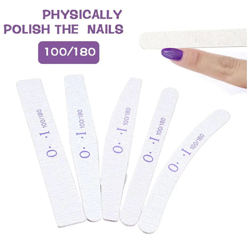 10pcs Nail Files Ultra-Thin Sanding Strip Nail File Polishing Nail Strip Tool 100/180 Rubbing Nail Trimming Strip Special S Y0H2 Qme