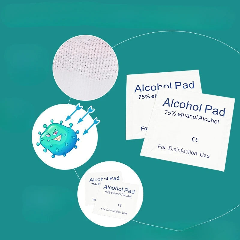 Disposable disinfection car interior cleaning wound treatment essential for home, 75% alcohol disinfection cotton paper Qme