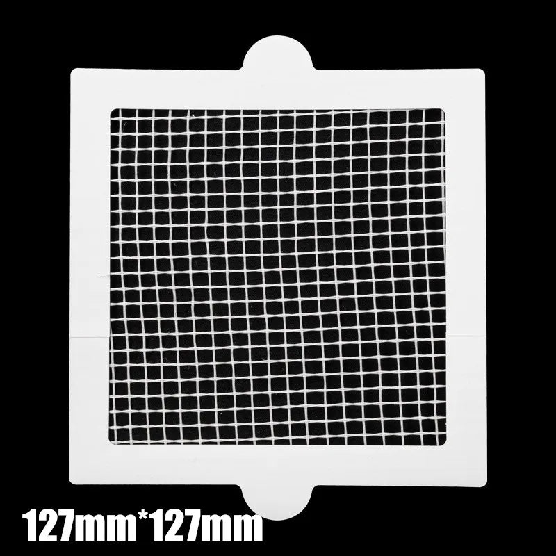 20pcs Disposable Shower Drain Hair Catcher Cover Bathroom Sewer Sink Drain Hair Strainer Stopper Bathtubs Mesh Filter Sticker Qme Square-127mm 5Pcs