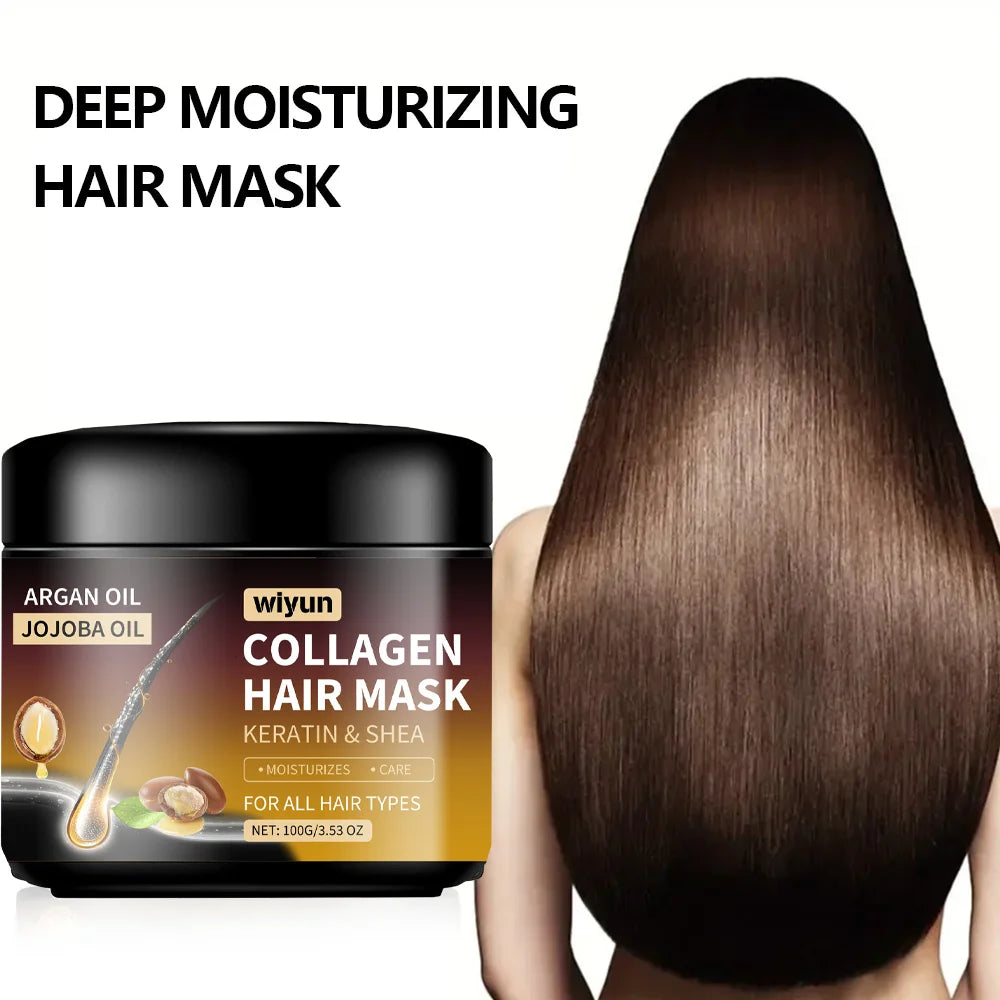 Keratin Hair Mask Moisturizer Conditioner Soft Smooth Frizz Damaged Hair Care Repair Damaged Hair Restore Shine Mask Qme