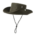 Windproof Men Outdoor Hat Wide Brim Flat Top Men Camping Hat Letter Print Anti-UV Strap Hollow Out Men Fisherman Hat Headwear Qme JL