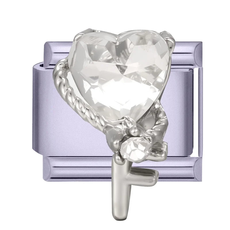 2026 Y2K Charm Beautiful Purple Sunset Zircon Italian Links Fit