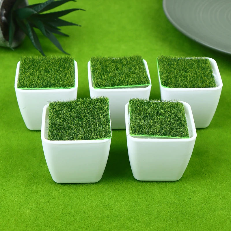 Thickened Balcony Fake Flowers Flower Pot Bonsai Ornament Arrangement Qme