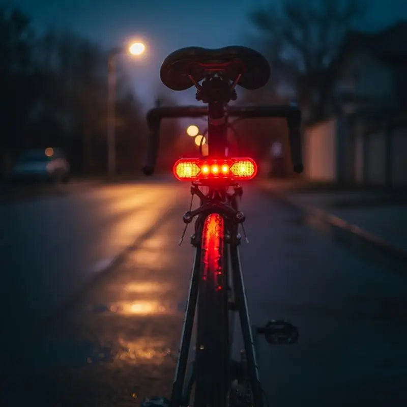 Waterproof LED Bike Light USB Rechargeable Bicycle Tail Safety Qme
