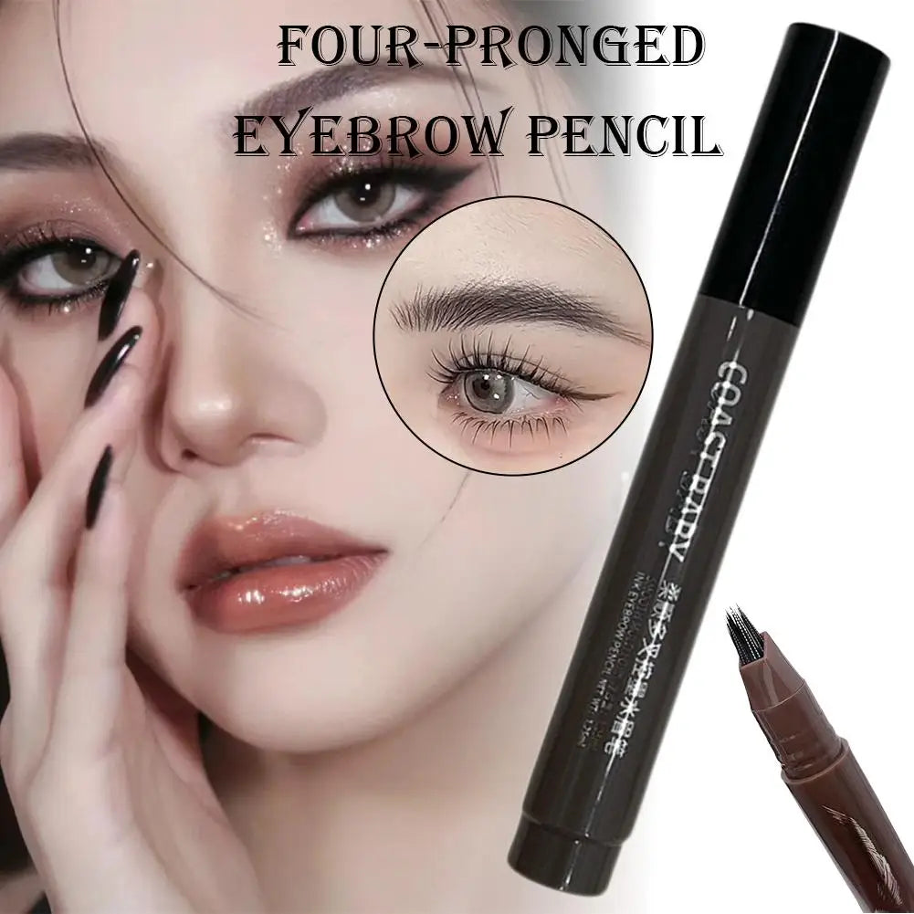 Multi-fork Wild Eyebrow Pen 3D Waterproof Microblading 4 Fork Tip Qme