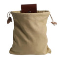 Portable Outdoor Waist Bag PU Leather Foldable Storage Bag Hanging Tool Bag Organizer Bag Qme A2