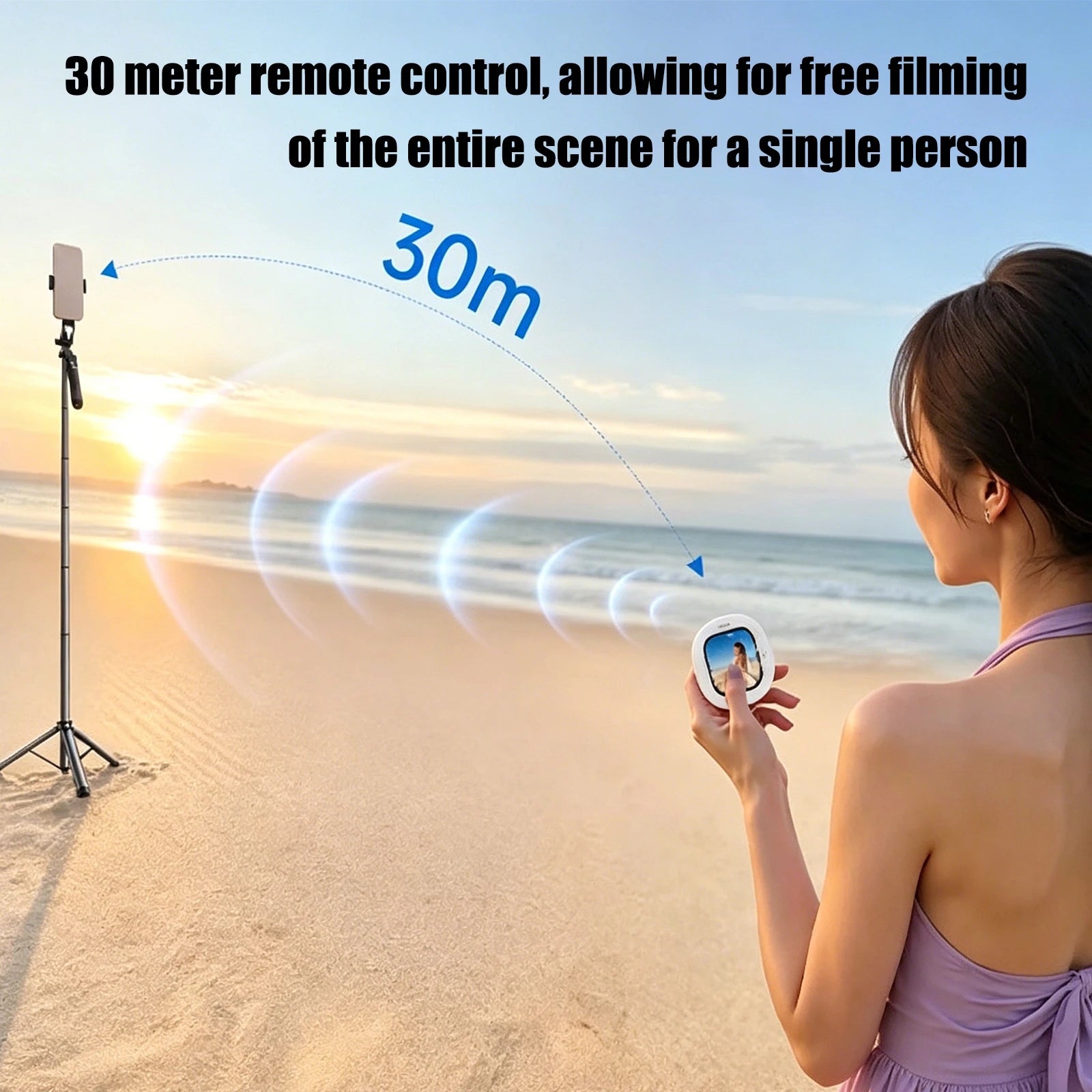 Mobile Screen Sharing Device Plug and Play Lightweight Magnetic Selfie Screen Casting Device for iPhone Android HD Live Video Qme