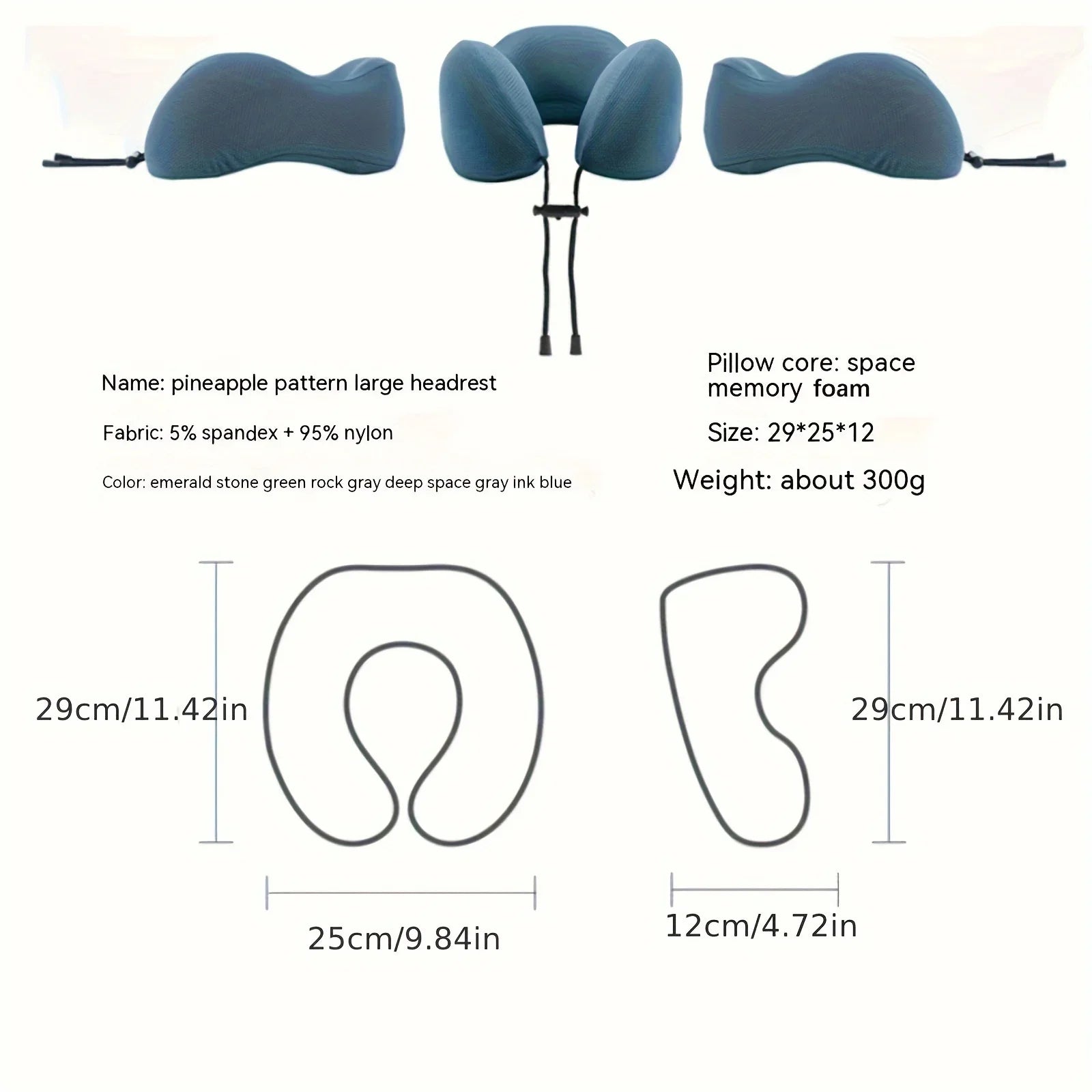 Cervical Pillow Outdoor Camping U-shaped Memory Cotton Travel Storage Qme