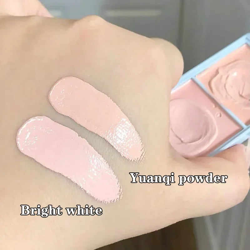 Creamy Pink Face Highlighter Palette Under Eye Brightening Waterproof Concealer Cream Like a Natural Ruddy Complexion Makeup Qme