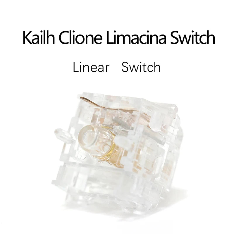 10PCS Kailh Clione Limacina Switch For Mechanical Keyboard Transparent5pins SwitchLinear/Tactile Qme