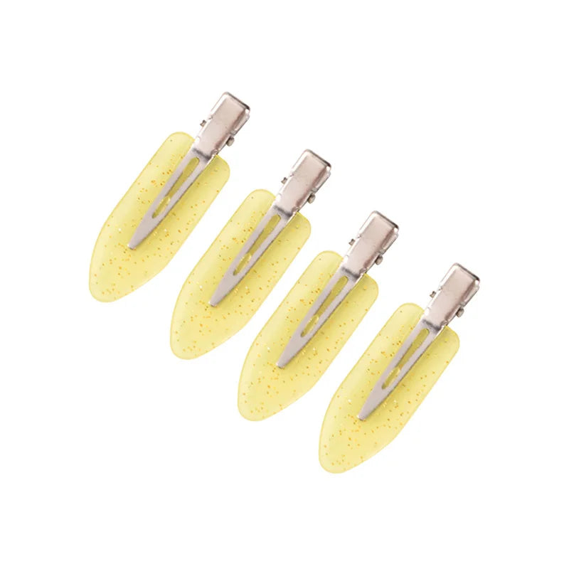 Traceless Hair Clip Cream Glue Side Girl Korean Simple Duckbill Fairy Qme 4pcs H