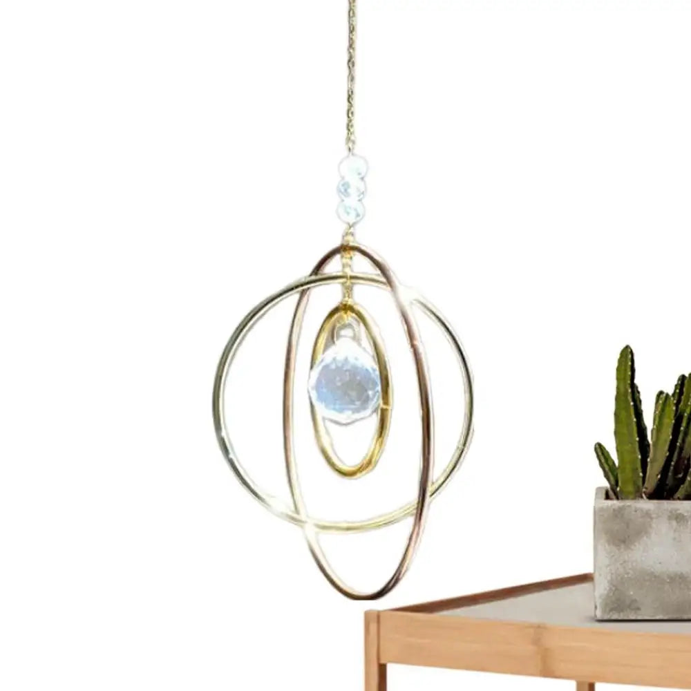 Catching Sun Galaxy Sparkling Crystal Prisms Exquisite Home Decors Transparent Crystals For Cell Phone Rearview Mirror Balcony Qme Blue China Mainland