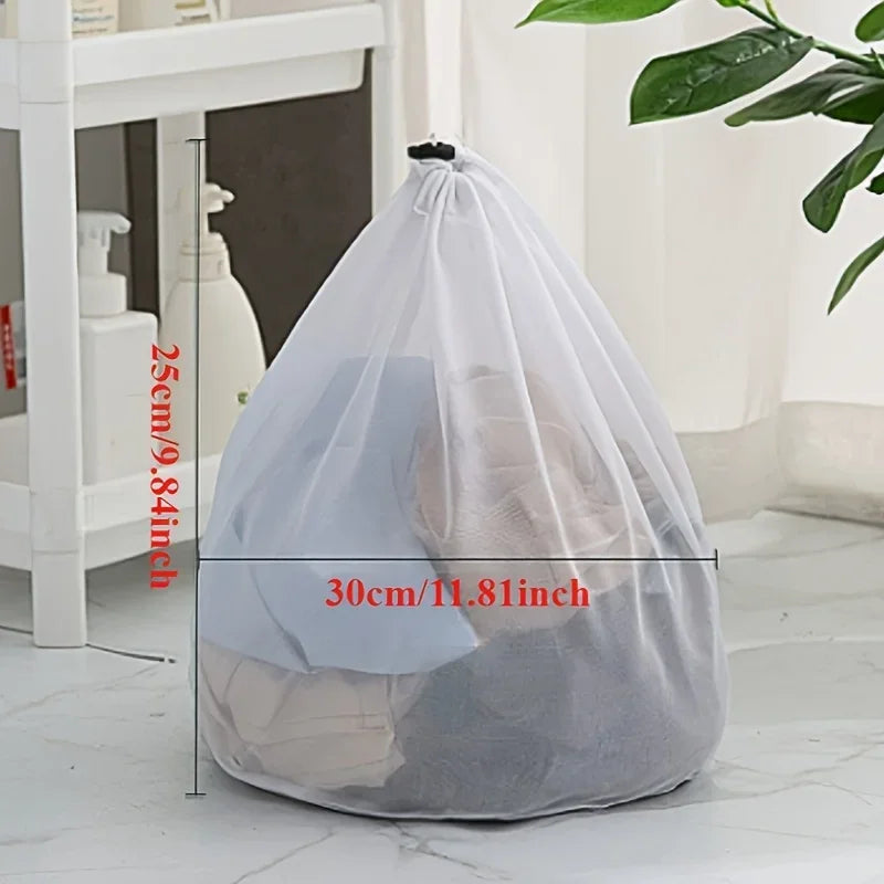 5pcs Mesh Organizer Net Dirty Bra Socks Underwear Shoe Storag Wash Machine Cover Clothes Big Size Large Washing Laundry Bag Qme