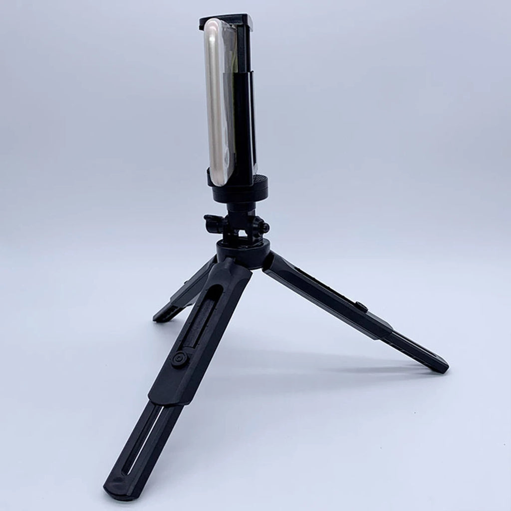 360 Rotating Tripod Mobile Live Streaming Stand Mini Retractable Qme