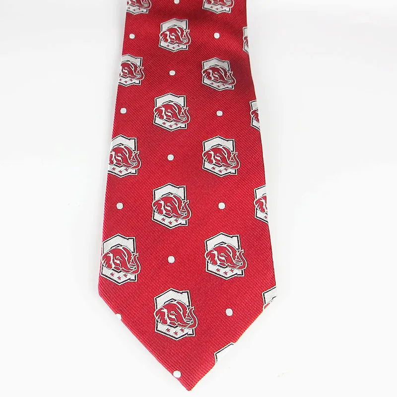 Tailor Smith Handmade Ties Animal Jacquard Pattern Necktie Repps 100 Qme Red