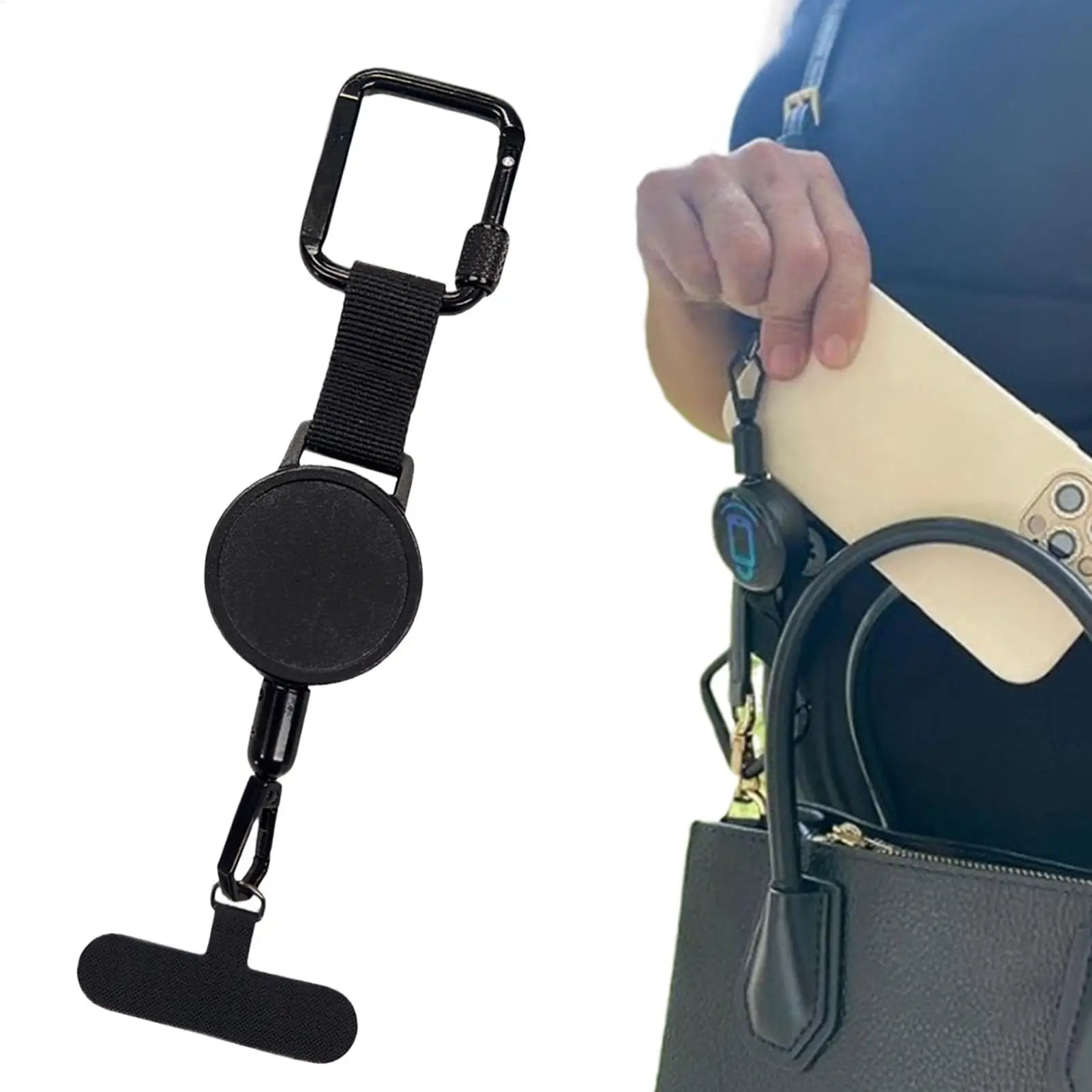 Cellphone Lanyard Strap Smartphone Safety Tether With Belt Clip, Cellphone Lanyard For Travel, Retractable Anti-Theft PhoneHolde Qme