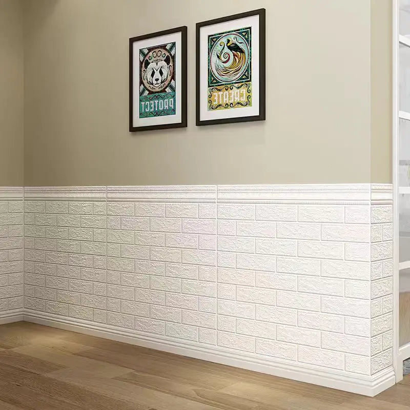 Peel Stick Wall Stickers Stereo Waterproof Wallpaper Roll Removable Qme