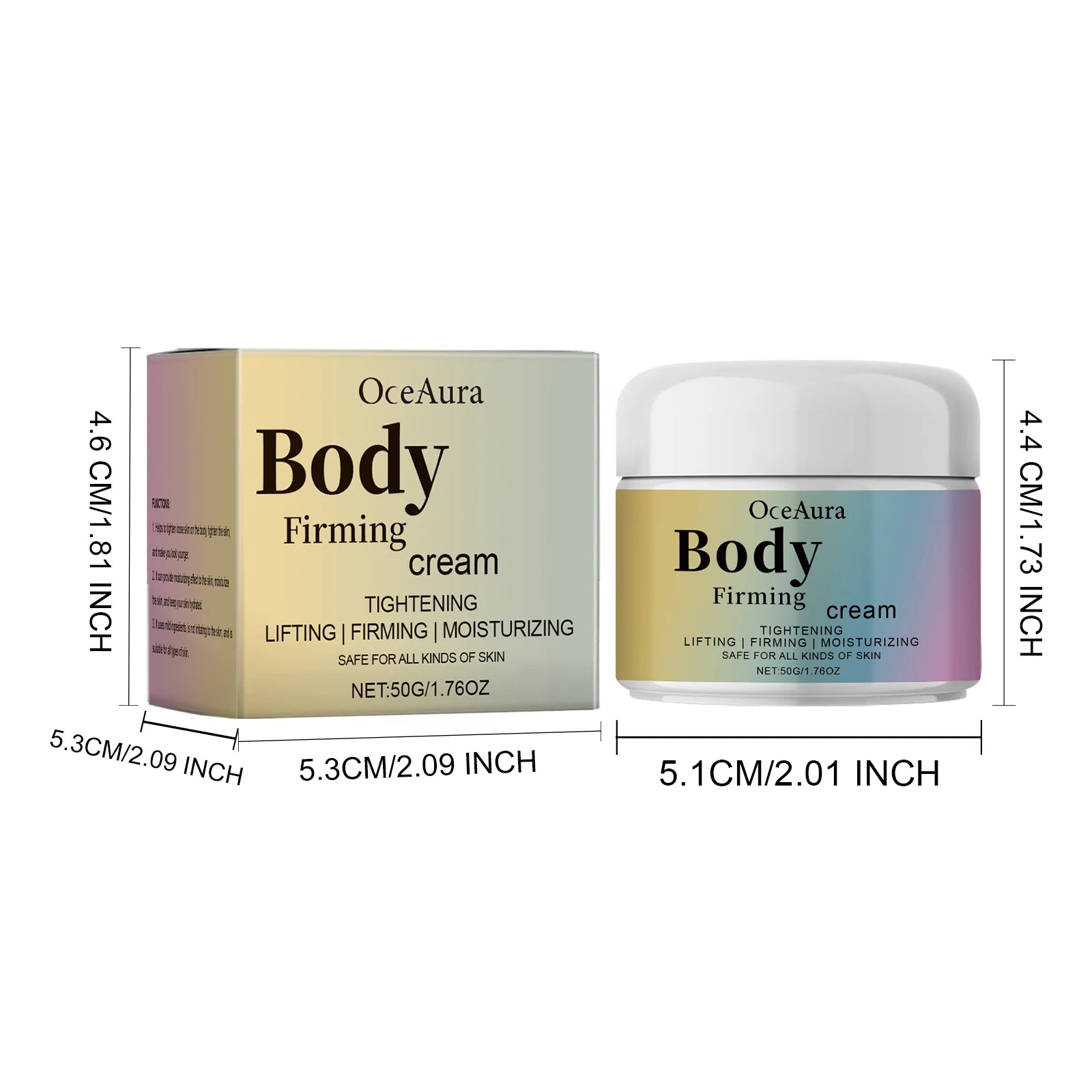 Firming Body Cream Hydrating & Tightening Lifting Skin Contains Collagen Tighten Abdomen Thighs Buttocks Moisturizing Body Cream Qme 50g Boxed