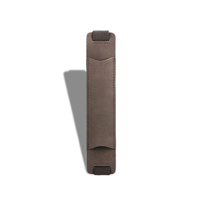 Adjustable Elastic Band Pen Holder PU Leather Sleeve Pouch Notebook Qme A2