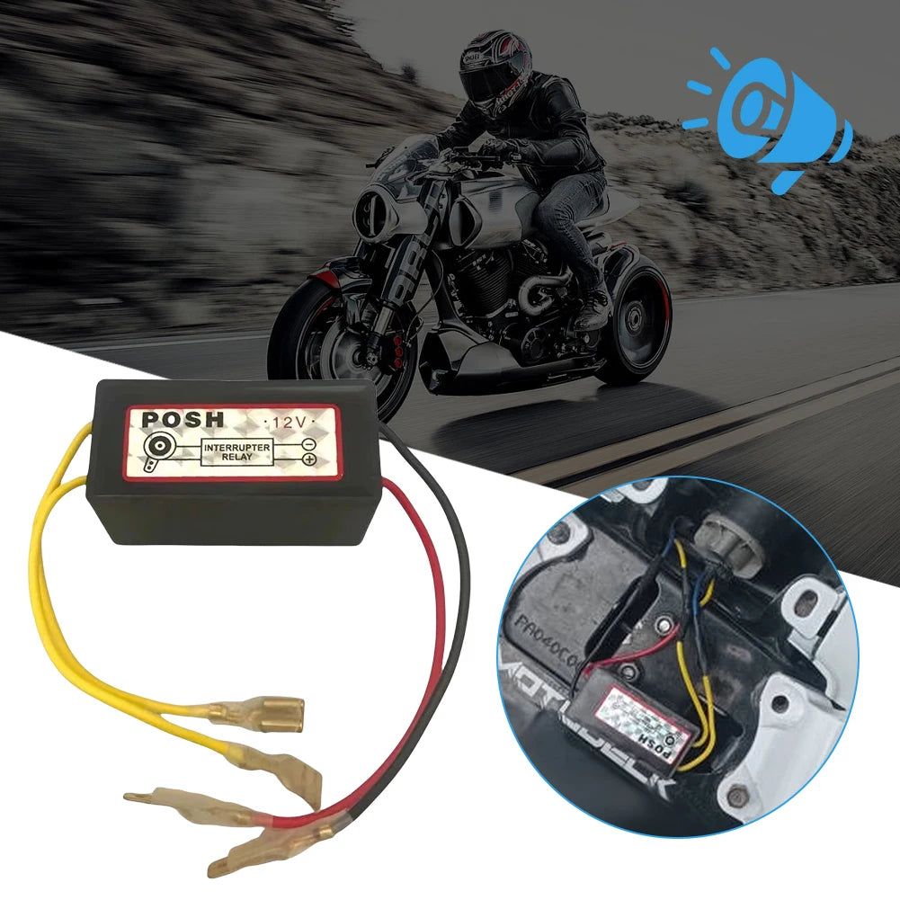 12V Horn Auto Speaker Signal Relay Horn Relay Electric Snail Horn Relay for Making Horn Sound Disconnect Breaker Qme
