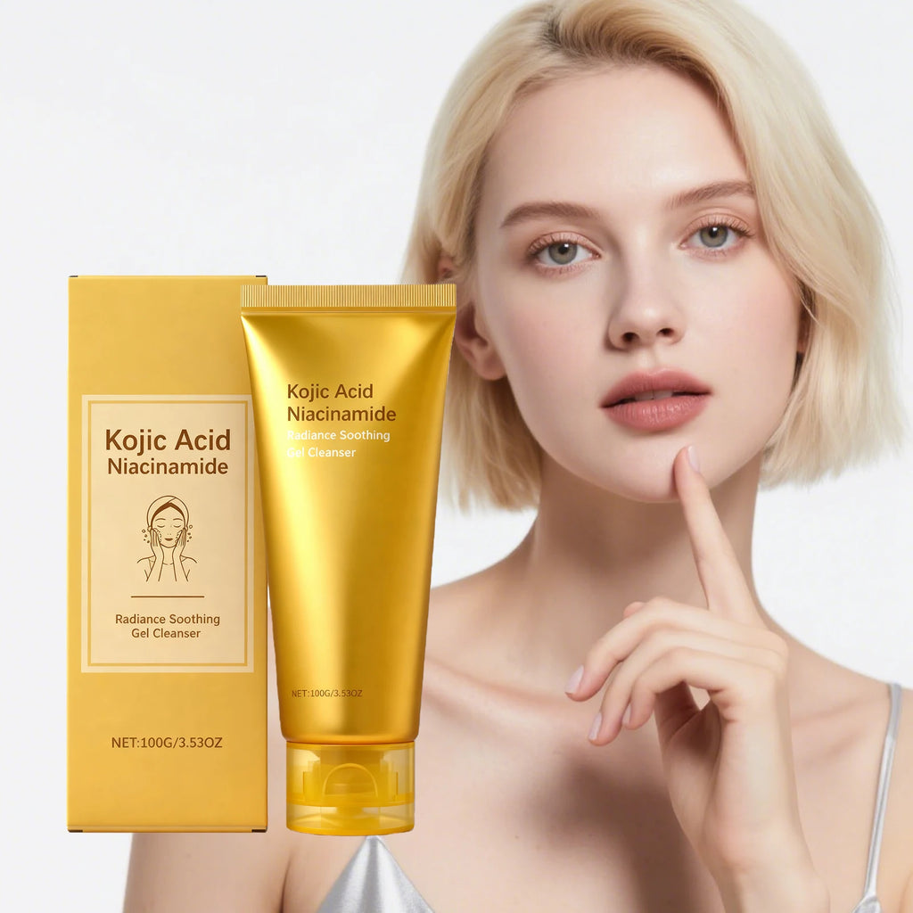 Radiance Soothing Gel Cleanser Skin Cleansing Brightening Hydrating Repair Face Foam Daily Cleanser for Sensitive Skin Skincare Qme