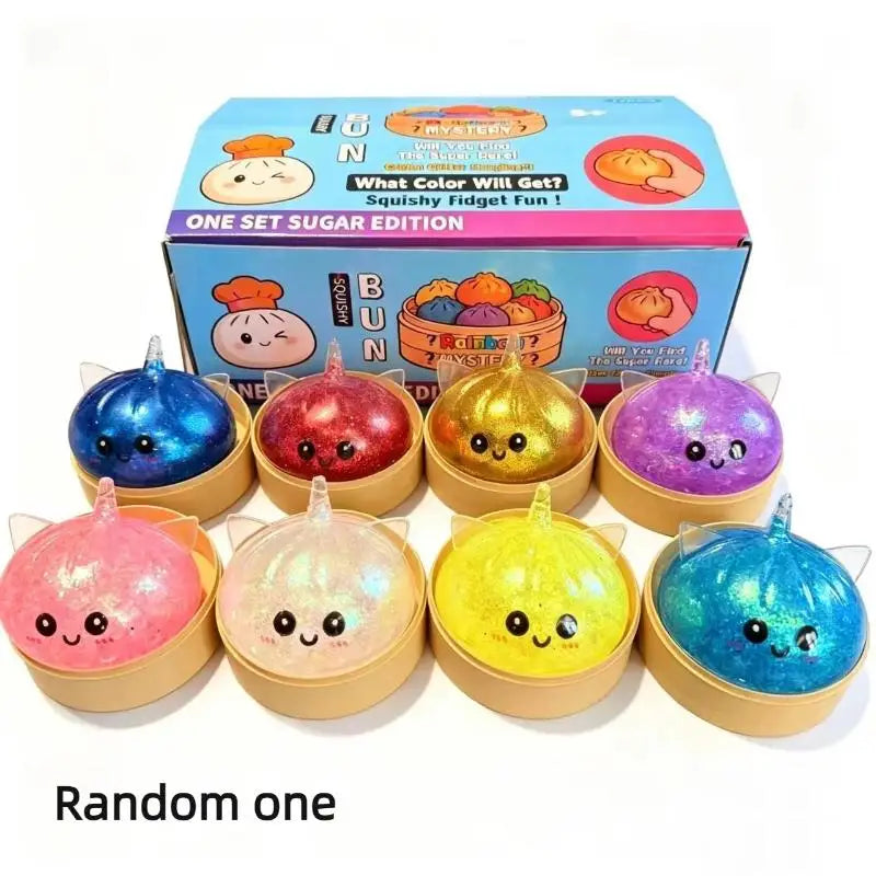 Simulation Dumpling Soft Colorful Stress Relief Toy Anti Anxiety Fidget Gift For Adults Relieve And Pressure Qme style 6