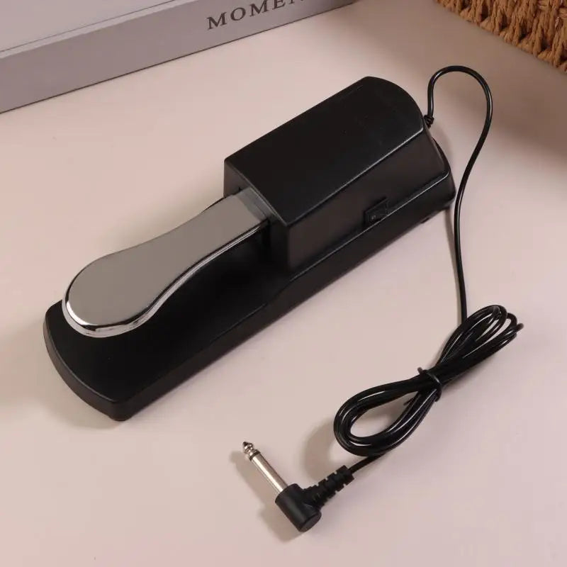 Sustain Pedal Polarity Switch MIDI Keyboard Synth Digital Pianos Qme Silver