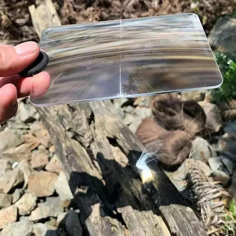 Outdoor Solar Igniter Fresnel Concentrator Picnic Ignition Tools Qme
