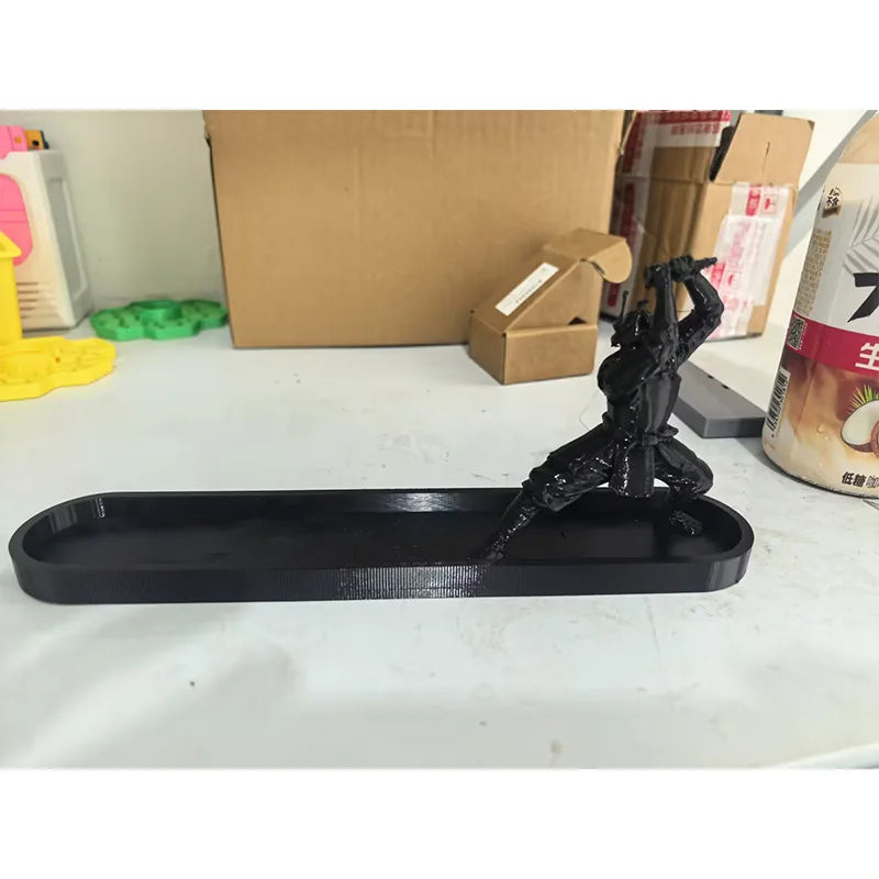 Japanese Katana Incense Holder Zen Samurai Sword Design Aromatherapy Qme black