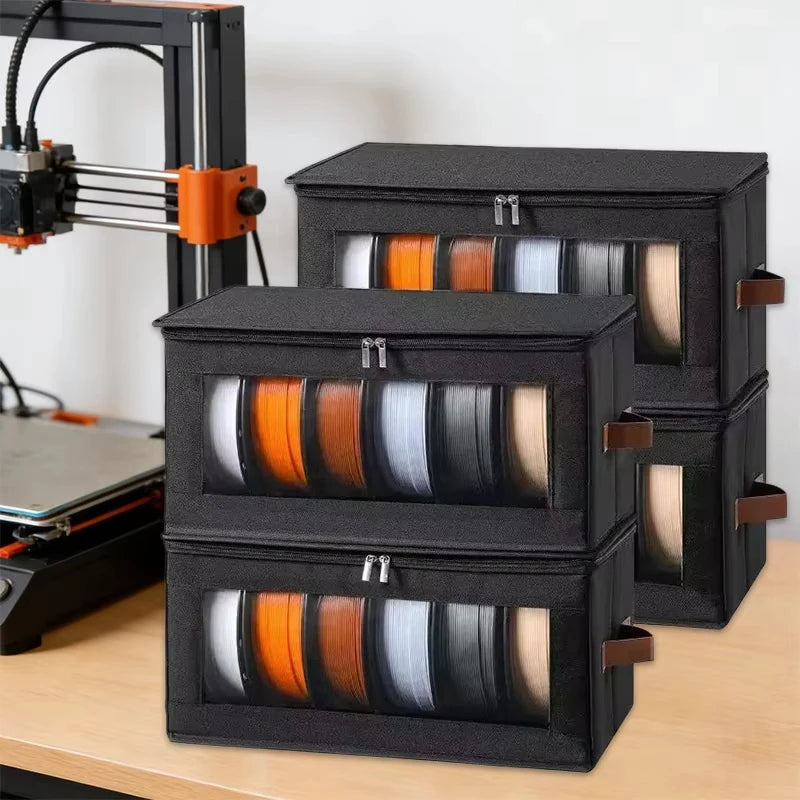 Filament Storage Bag - 3D Printer Filament Storage Containers, 3D Printing Accessories Holder Rack for Home, Office Workshop Qme