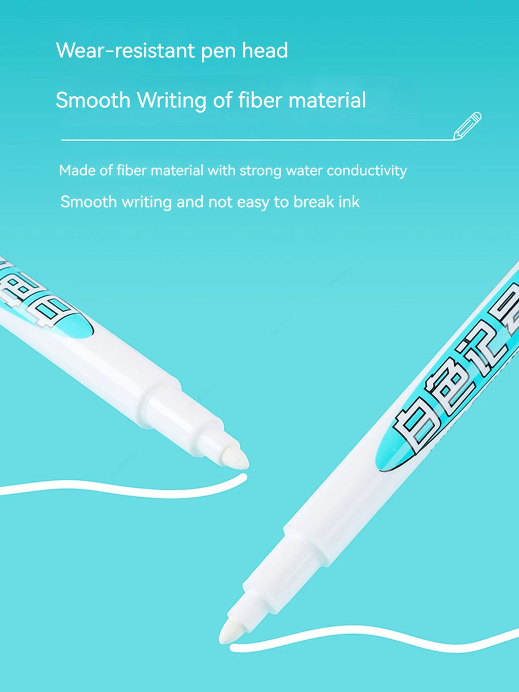 White Marker Pens 0.7/1.0/1.5/2.5mm Oily Waterproof White Gel Pen And Ink DIY Graffiti Markers Stationery Wrting Supplies Qme