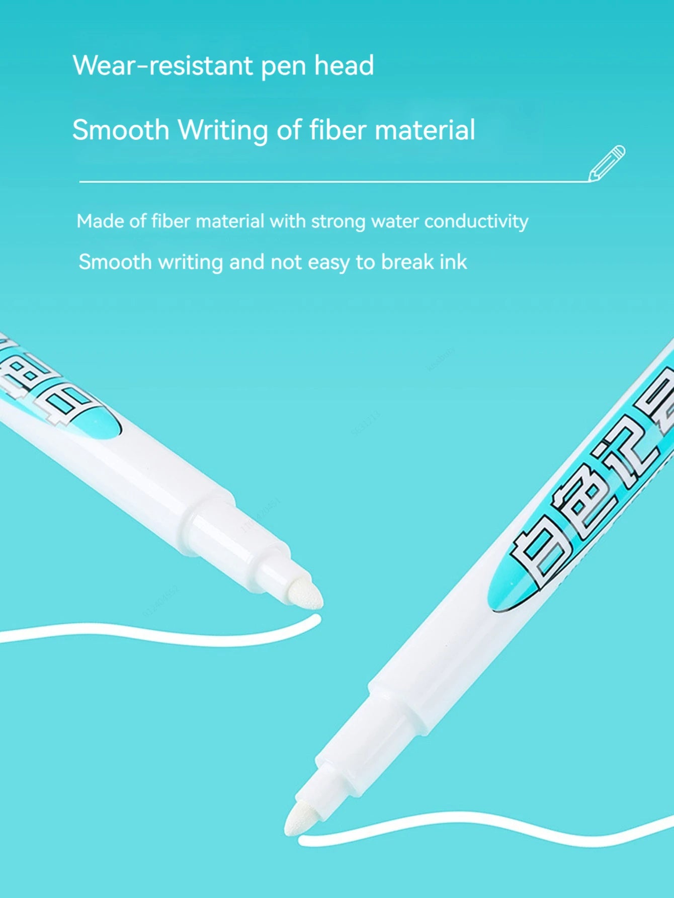 White Marker Pens 0.7/1.0/1.5/2.5mm Oily Waterproof White Gel Pen And Ink DIY Graffiti Markers Stationery Wrting Supplies Qme