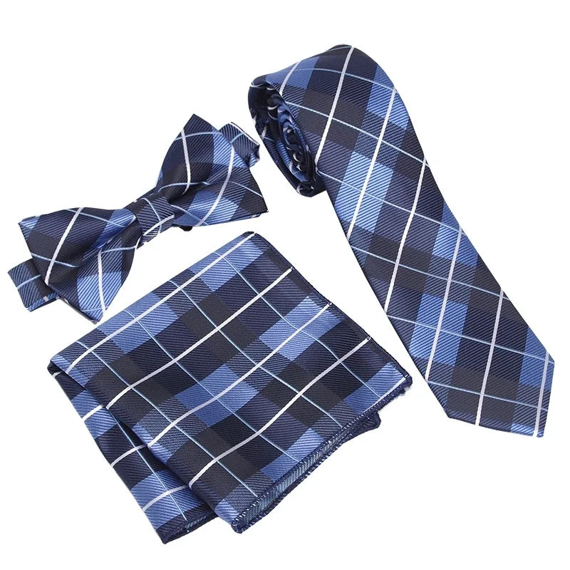 Paisley Men's Casual Bowtie Tie Skinny Polyester Necktie Pocket Qme A34 China Mainland