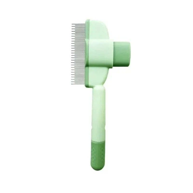 Cat Comb Knot Removal Floating Hair Artifact Long Hair Cat Comb Pet Self Cleaning Comb Row Comb Dog Comb Special Qme green