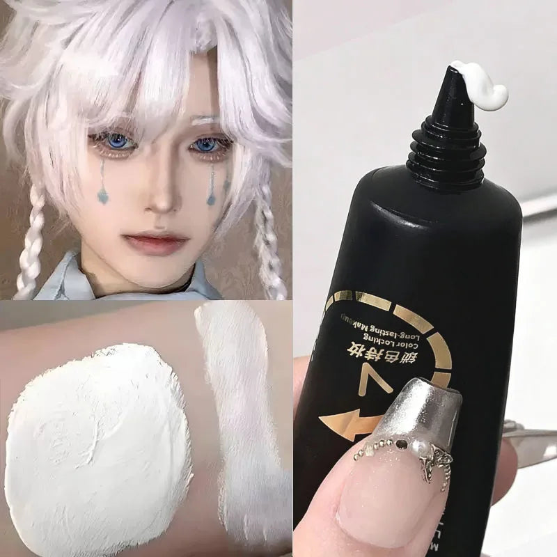 Soft Matte White Foundation Blending Ivory Natural Color Moisturizing Light Creamy Long Wear Concealer COS Makeup Base 30ml Qme