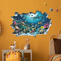 Kids Room Bathroom Kitchen Home Decor 3D Wall Stickers Shark Broken Qme Default Title