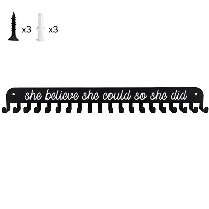 Display Rack Metal Medal Hanger Holder Organizer Wall Mounted Large Qme A4