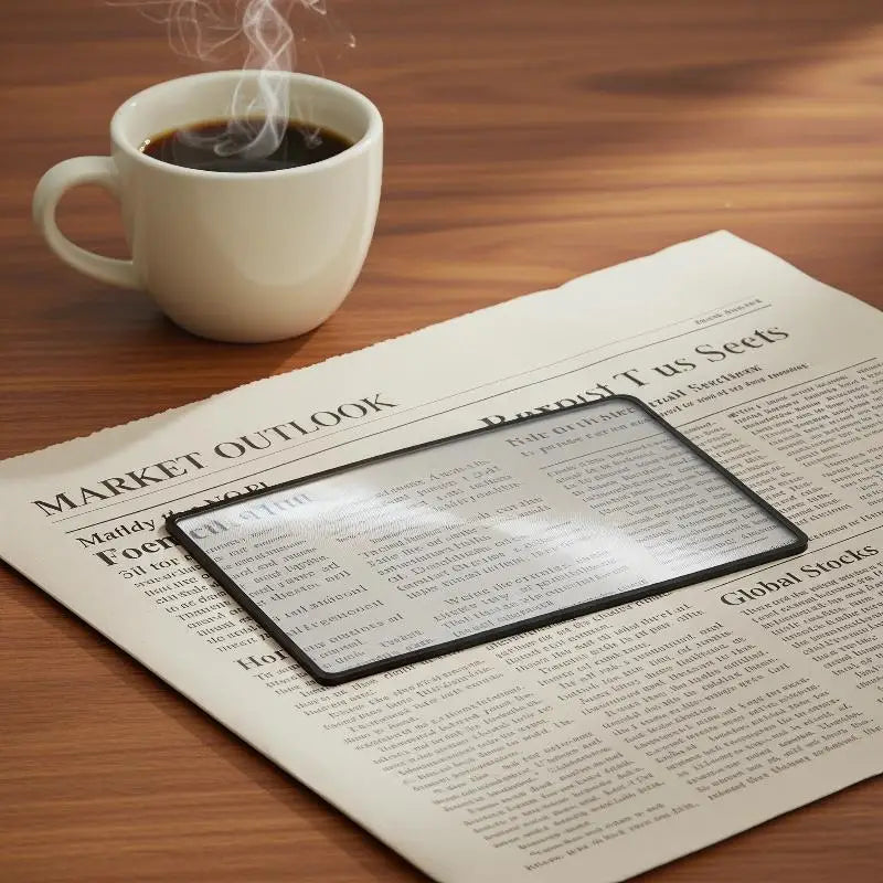 Foldable Page Magnifier Reading Aid Lightweight Design Travel Home Use Qme
