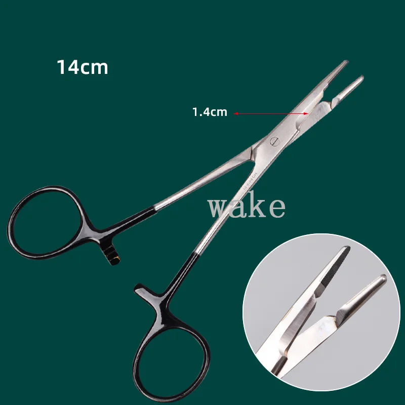 Stainless Steel Needle Holder Insert Scissors Ophthalmic Instrument Qme 14cm C