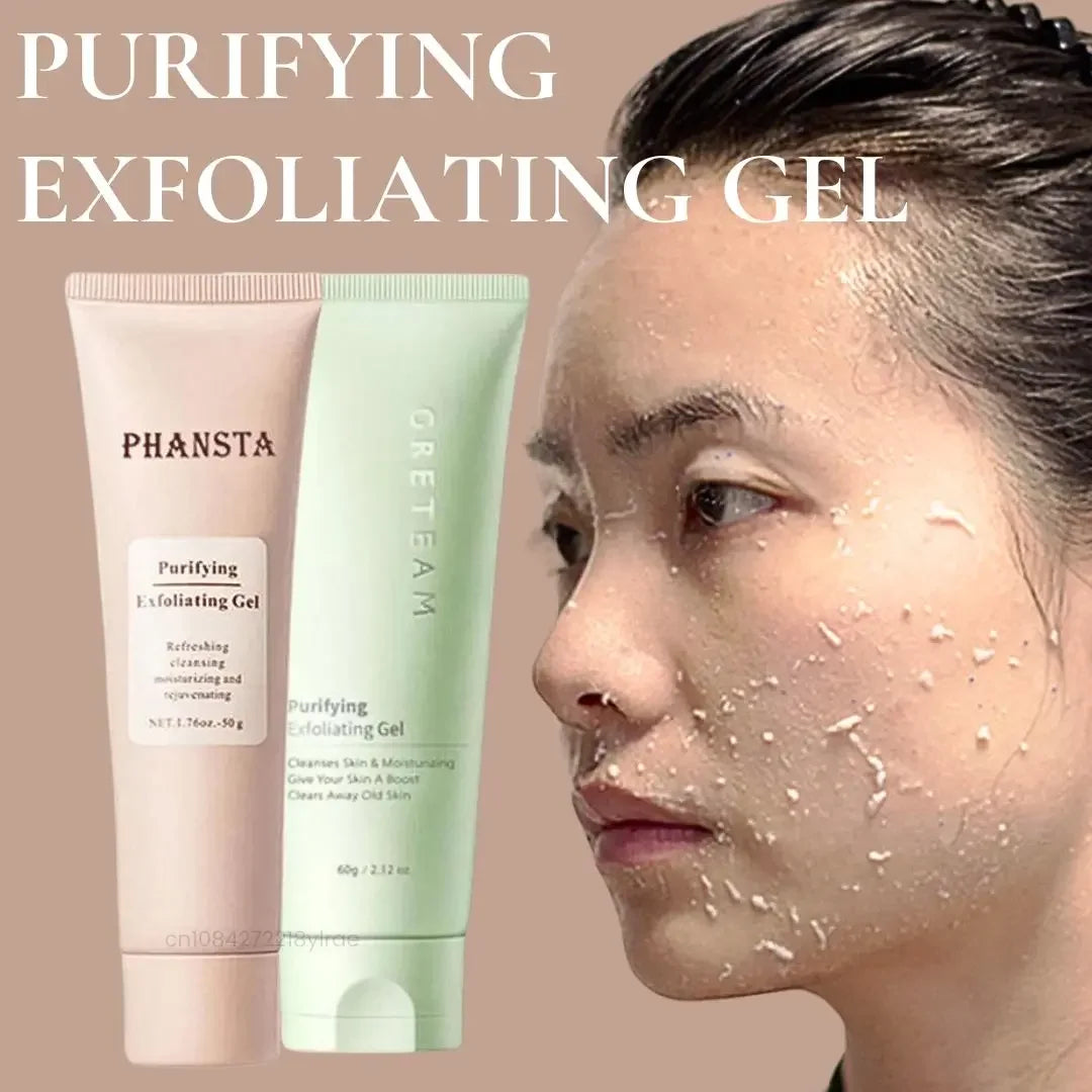 Face Exfoliating Gel Deep Cleansing Pores Remove Dead Skin Purify Qme