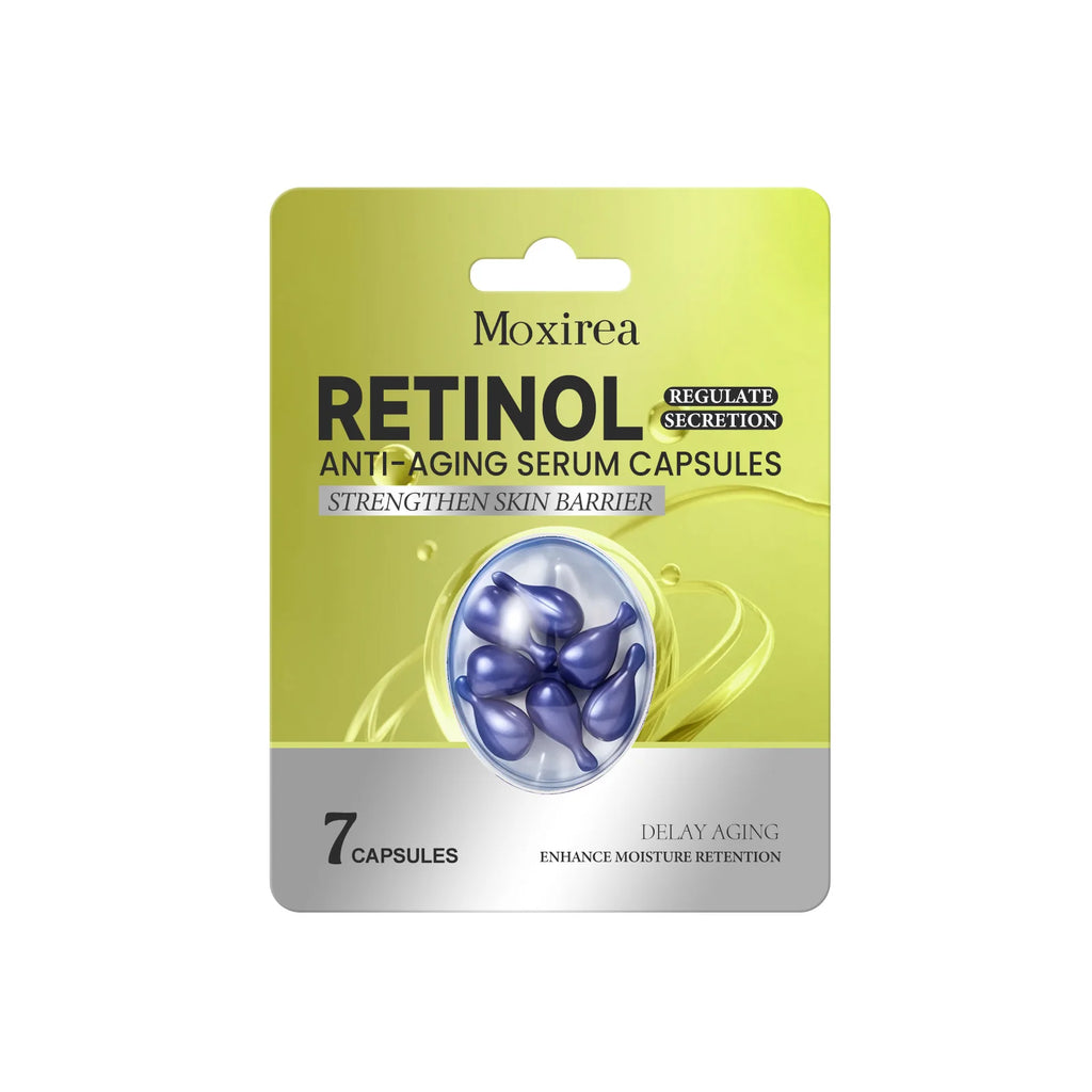 Retinol Serum Reduce Melanin Anti Aging Fade Fine Line Improve Barrier Repair Skin Moisturizing Nourishing Face Essence Capsule Qme