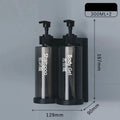 Liquid Soap Dispensers No Drill Shampoo Conditioner Body Wash Qme 300ml-2Pcs