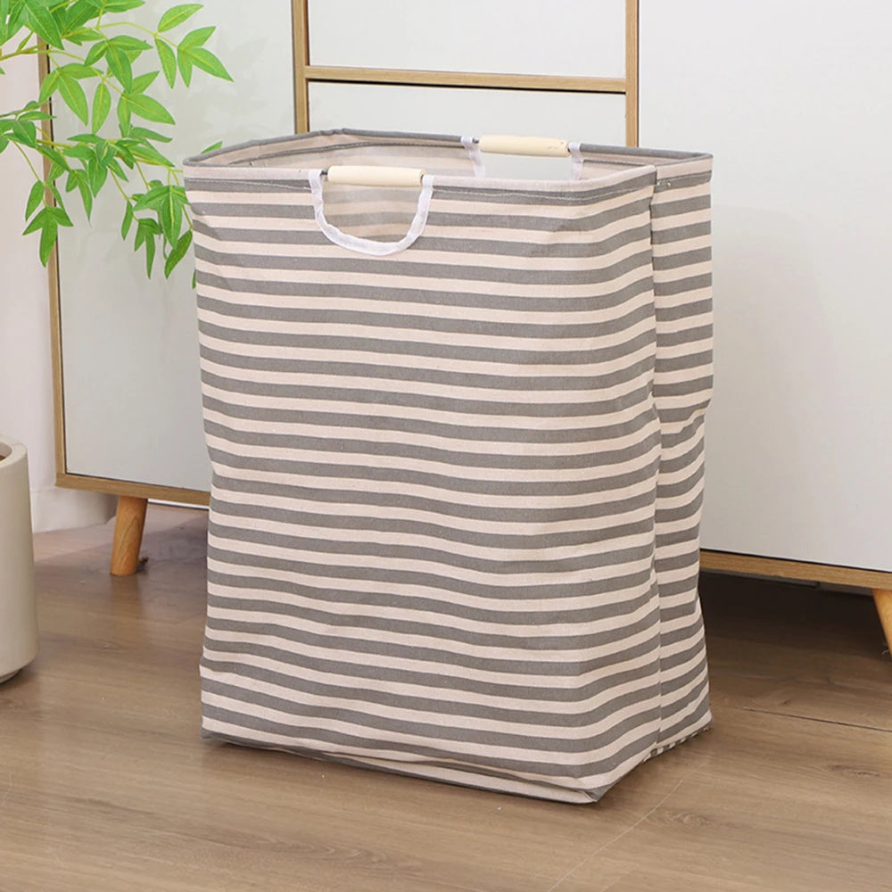 Large Capacity Laundry Storage Dirty Clothes Storage Basket with Handle Hamper Collapsible Laundry Basket Bathroom Accessories Qme B