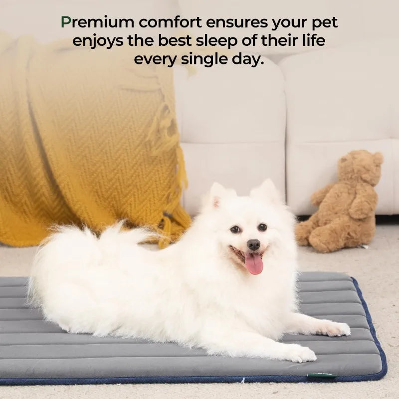 Dog cage pad, dog house pad, washable waterproof pet bed flat dog cage pad, suitable for small and medium-sized dogs Qme